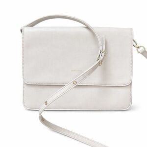 Matt & Nat Vegan Leather Crossbody / Clutch – Cream